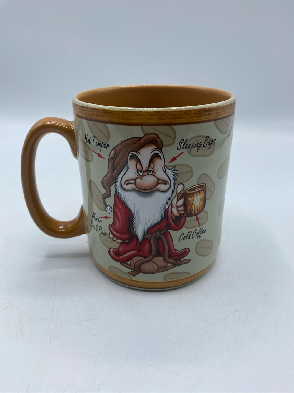 Disney WAKE UP GRUMPY Snow White The 7 Dwarfs Extra Large 26oz Coffee Cup Mug 5 - Picture 4 of 7